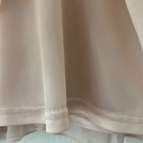 Pink Flowy Double Ruffle Skirt - Picture 4 of 5